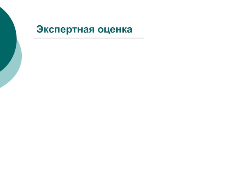 Экспертная оценка